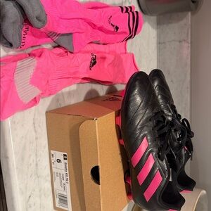 Adidas Golettos VII FG J Soccer Cleats AND 2 pairs of soccer adidas socks